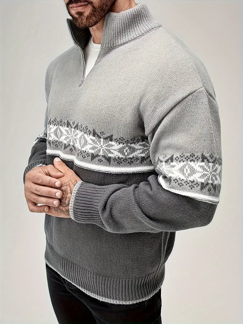 Hendrik - Oslo Nordic Zip Sweater