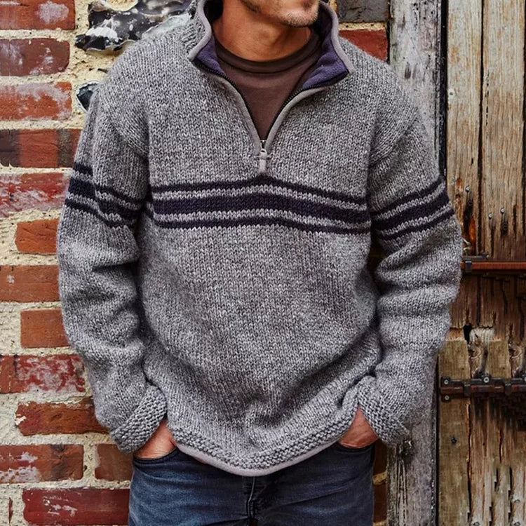 Jakob - Casual Knitted Quarter-Zip Sweater