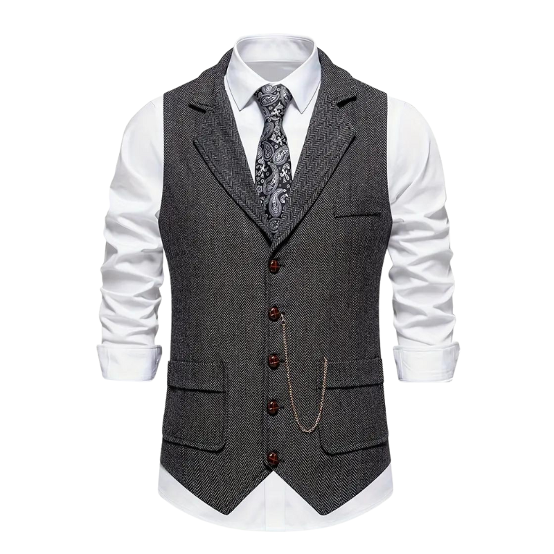 Callan - Elegant Lapel Vest for Men