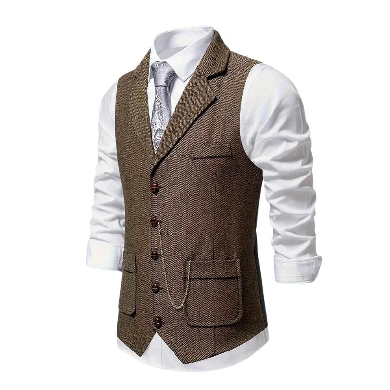 Callan - Elegant Lapel Vest for Men