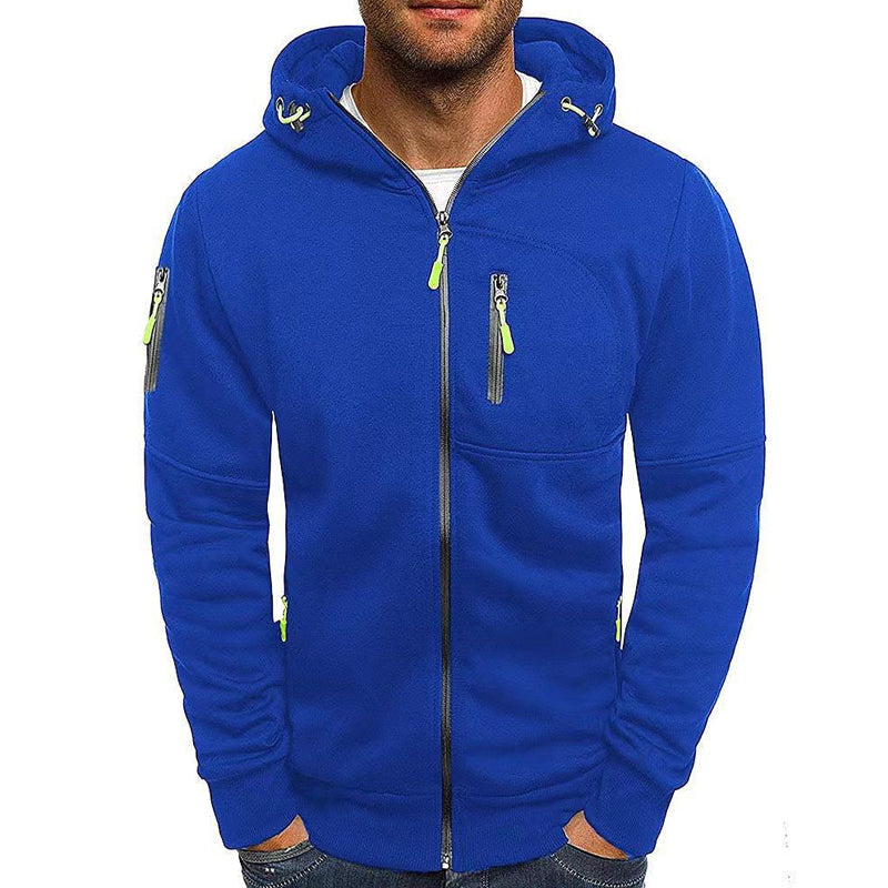 Levi - Men's Sweatshirt with Zip and Hood