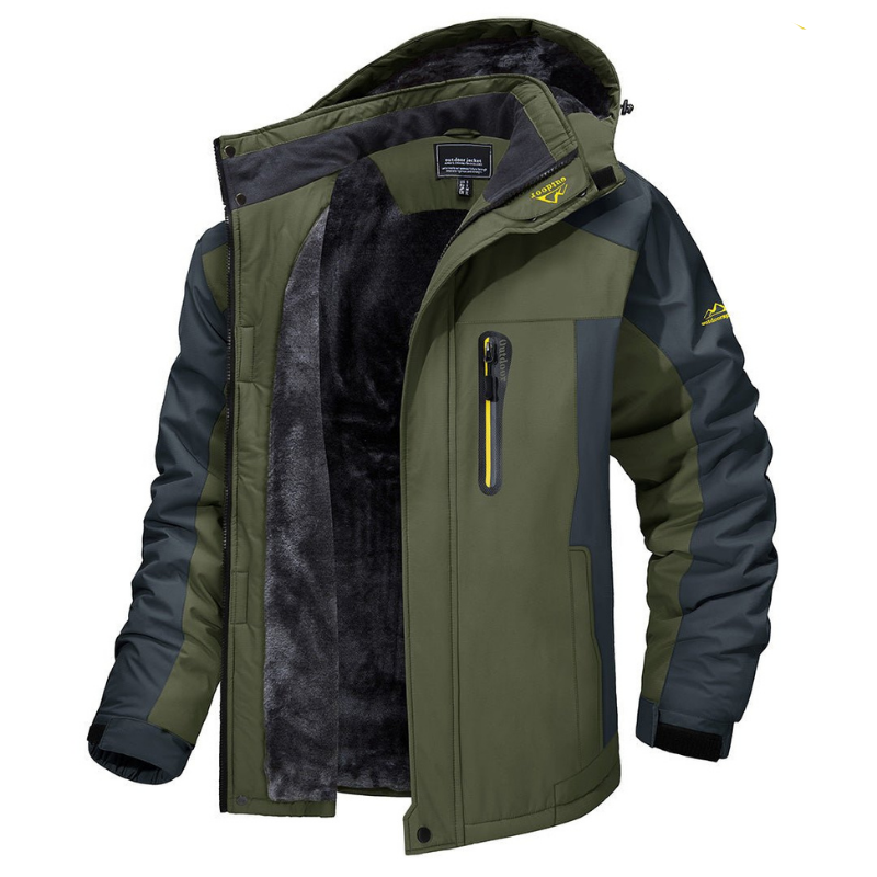 Felix - Long and Waterproof Winter Coat with Hood and Warm Lining