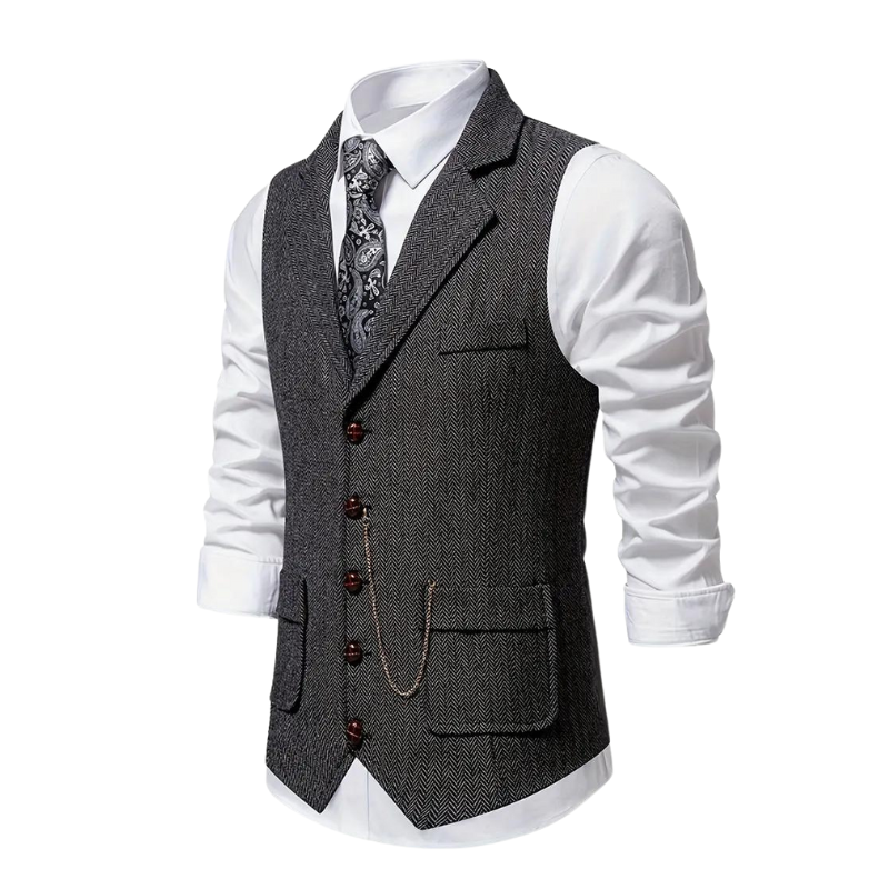 Callan - Elegant Lapel Vest for Men