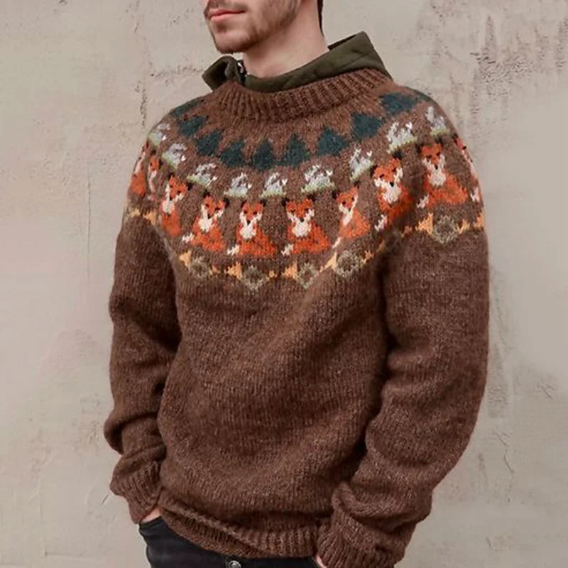 Adan - Patterned Knitted Jumper