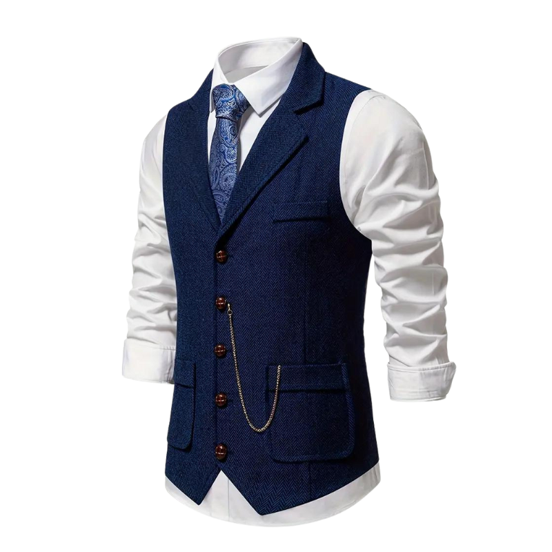 Callan - Elegant Lapel Vest for Men