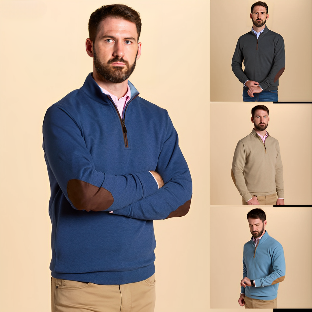 Anthony | Luxury Elegant Men's Sweater with Zipper