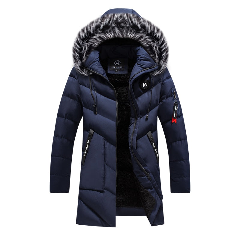 Gavin - Warm Men's Winter Coat with Fur Collar