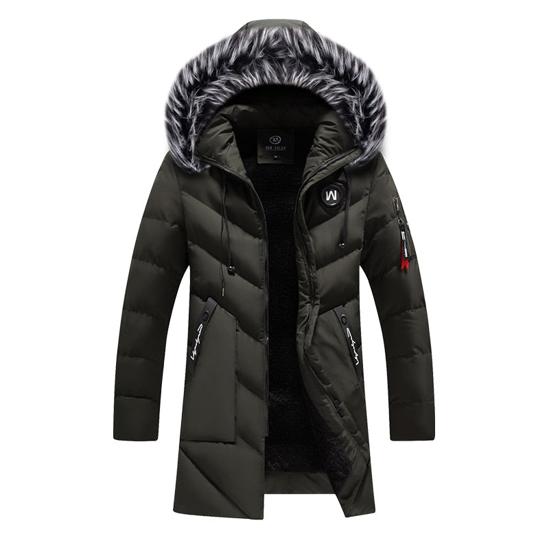 Gavin - Warm Men's Winter Coat with Fur Collar