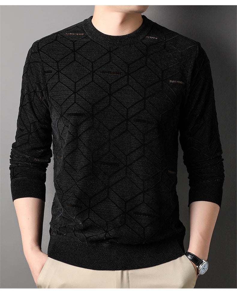 Calix - Geometric Sweater - Chic - Light Cotton - Ideal for Autumn