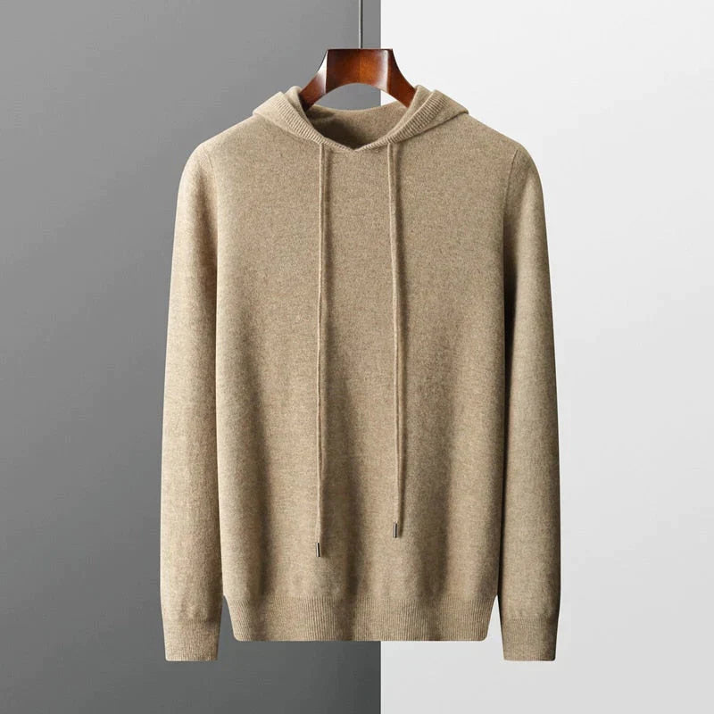 Adrianne - Knitted Wool Men's Sweater