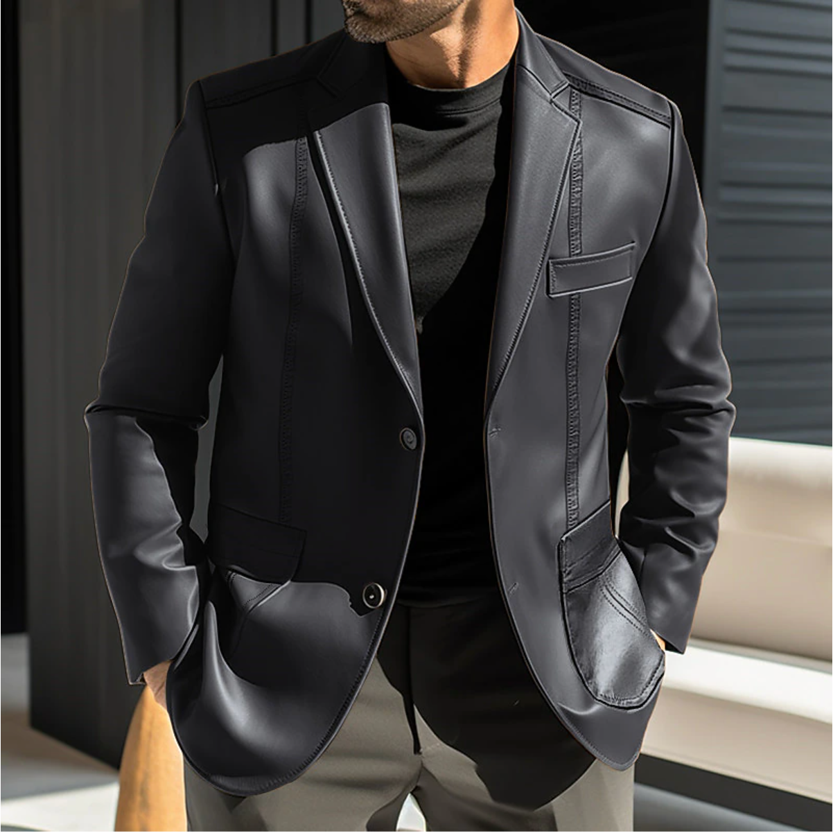 Franklin - Leather Men's Jacket