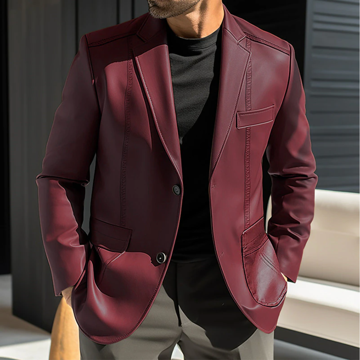 Franklin - Leather Men's Jacket