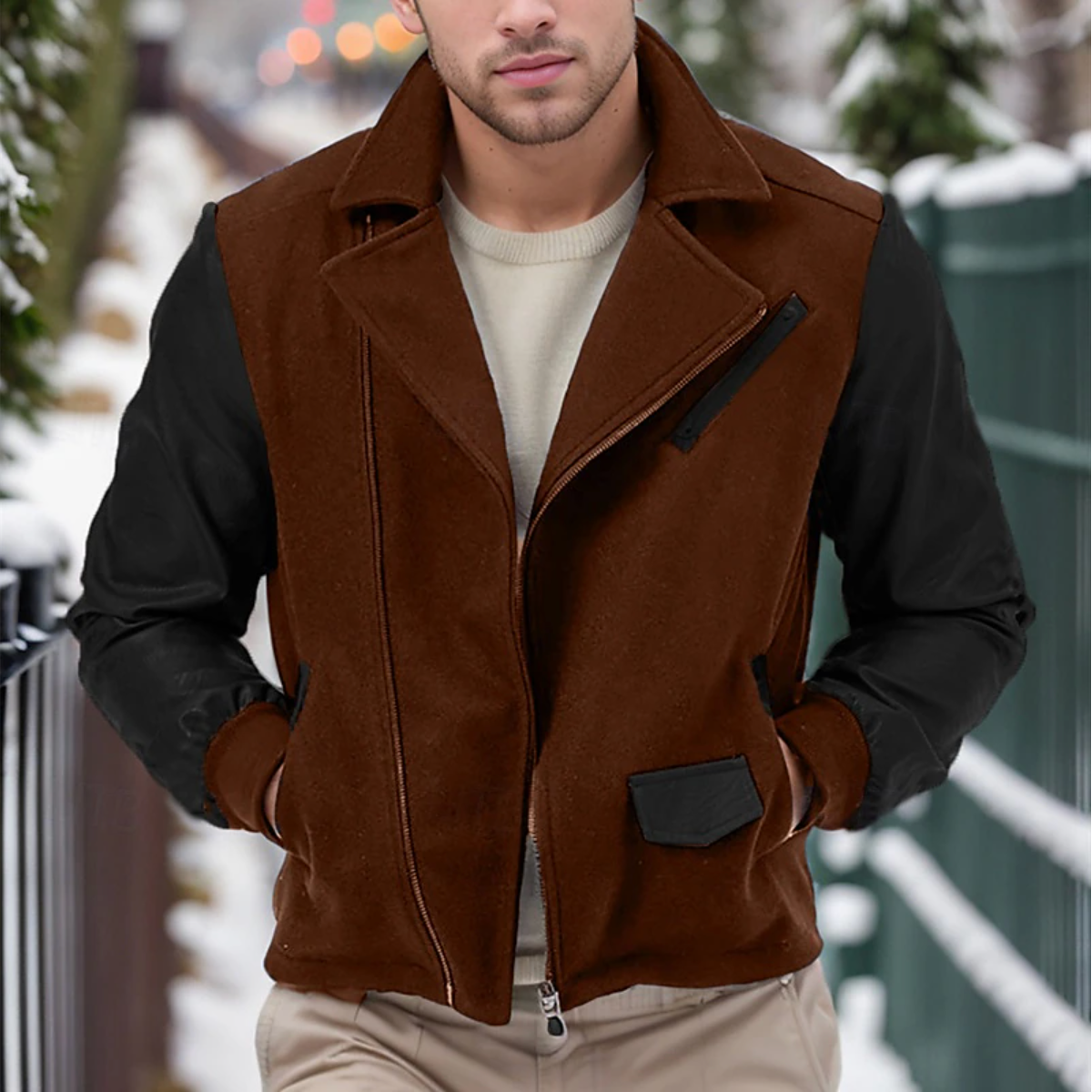 Jack - Leather Men's Winter Coat