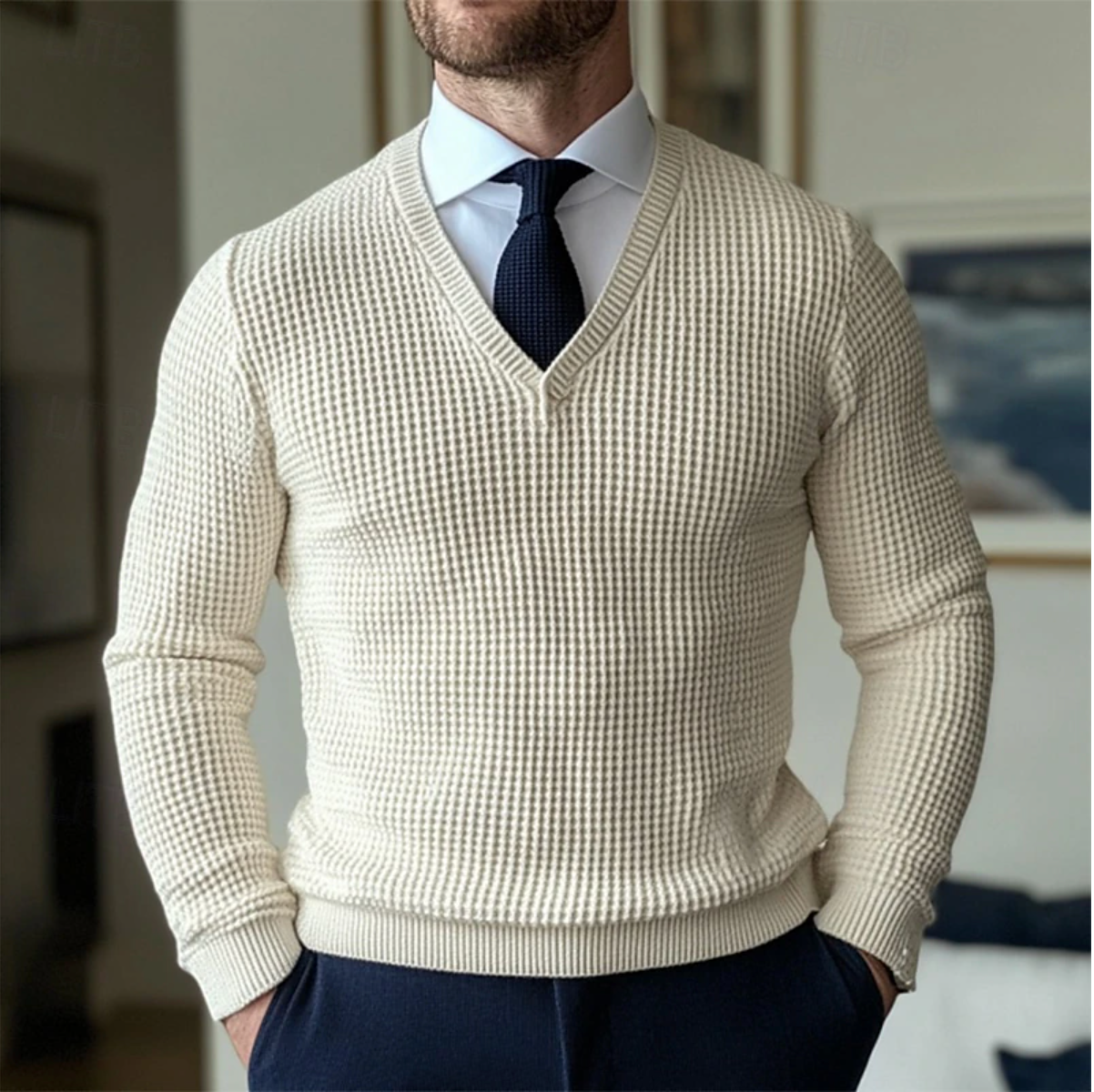 Alda - V-Neck Sweater for Men