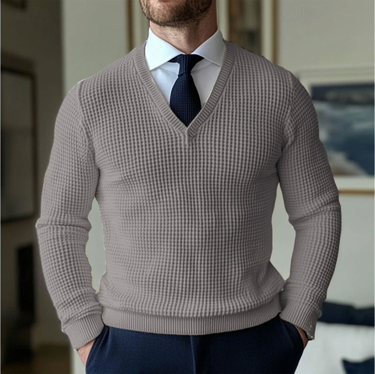 Alda - V-Neck Sweater for Men