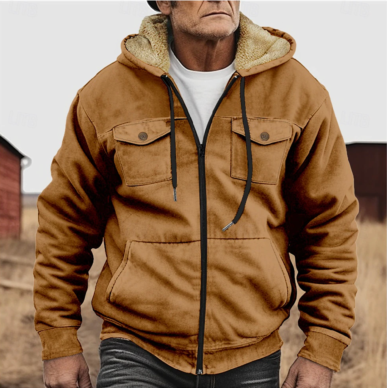 Dave - Sherpa Fleece Winter Jacket