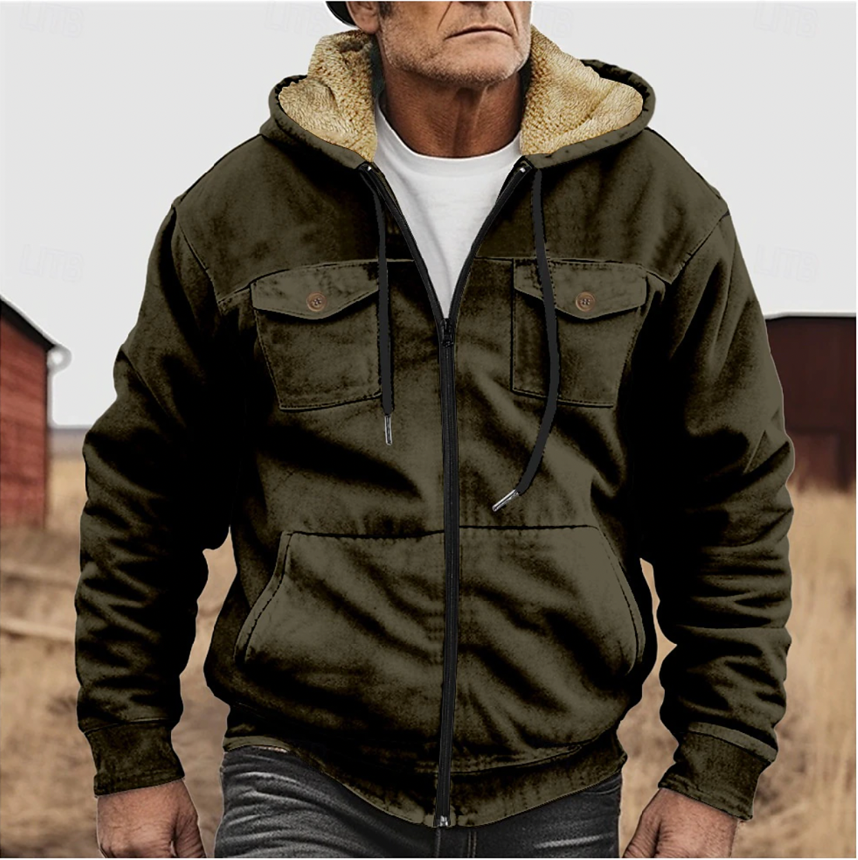 Dave - Sherpa Fleece Winter Jacket