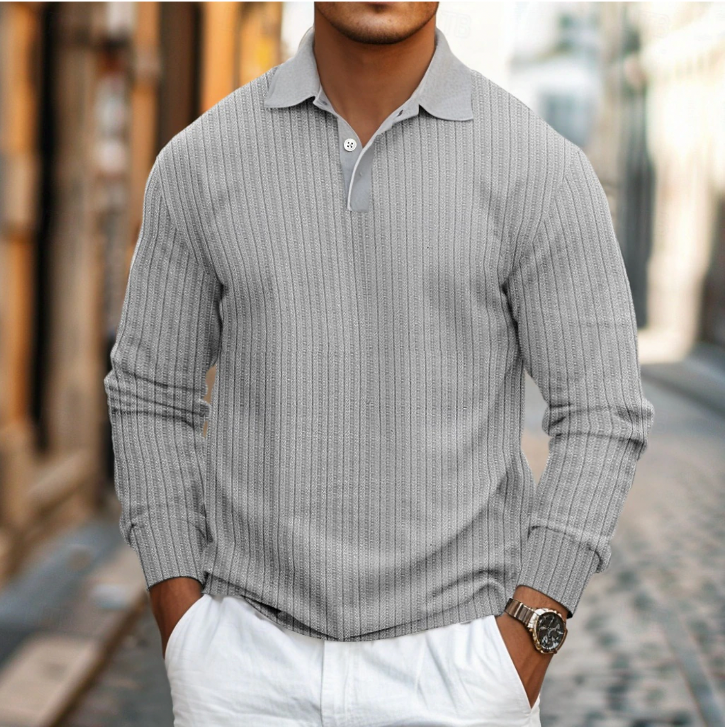 Dirk - Stylish Long-Sleeve Polo