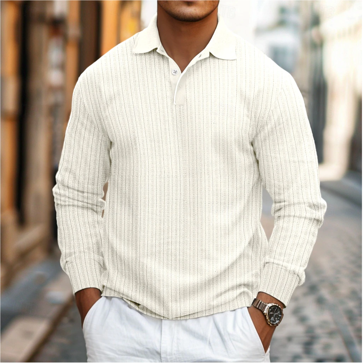 Dirk - Stylish Long-Sleeve Polo