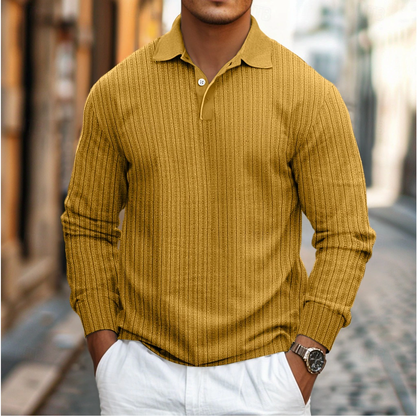 Dirk - Stylish Long-Sleeve Polo