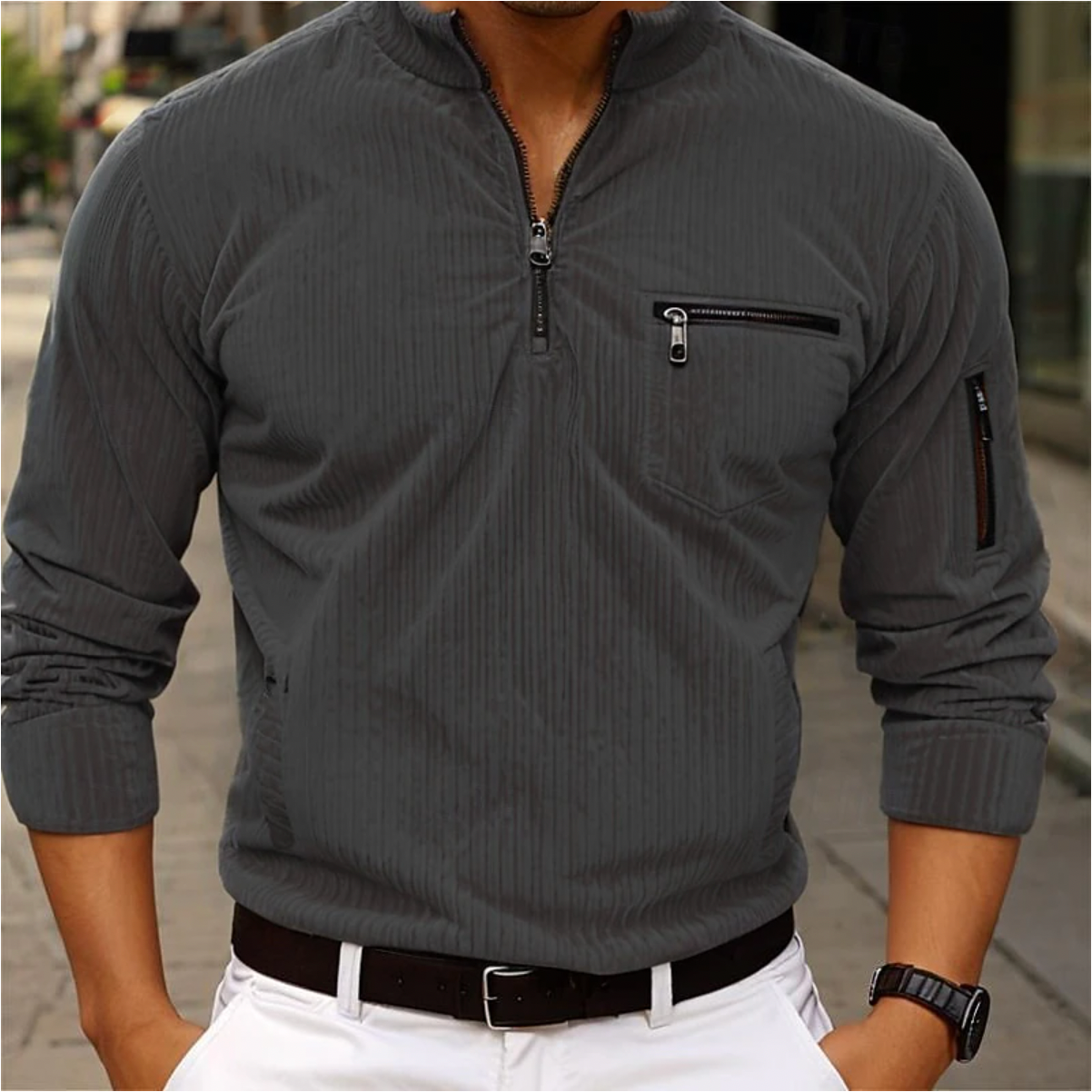 Frederick - Men's Zip Sweater