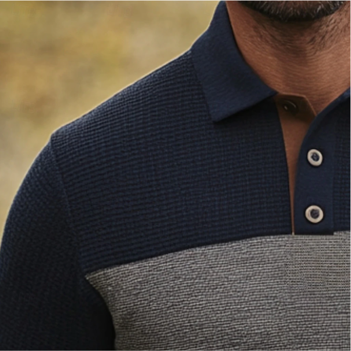 George - Long Sleeve Knitted Polo