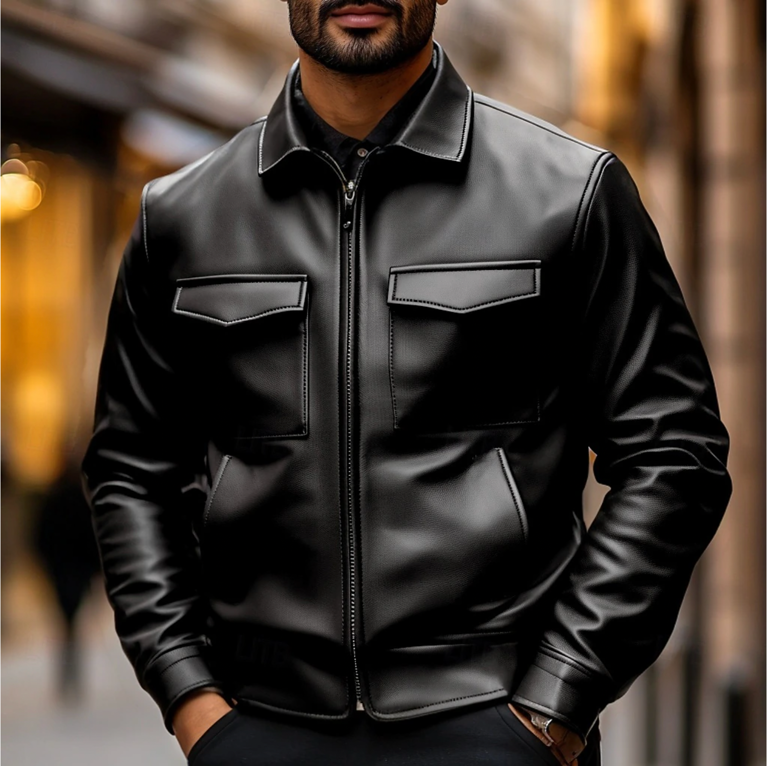 Jetro - Stylish Leather Men's Jacket