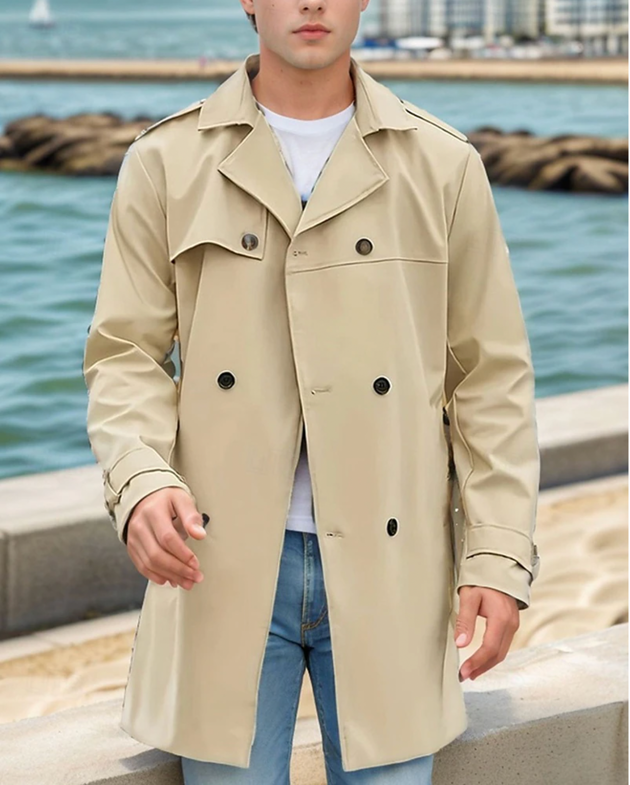 Algernon - Stylish Men's Trench Coat