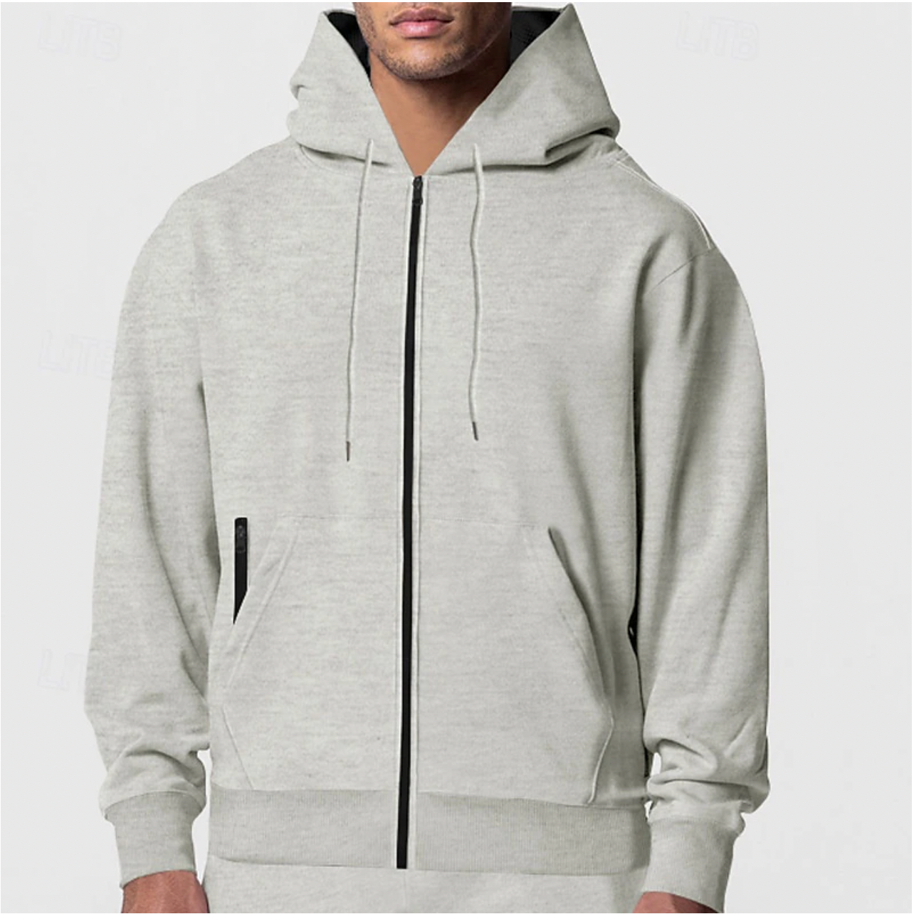 Barnaby - Casual Volledige Rits Fleece Hoodie