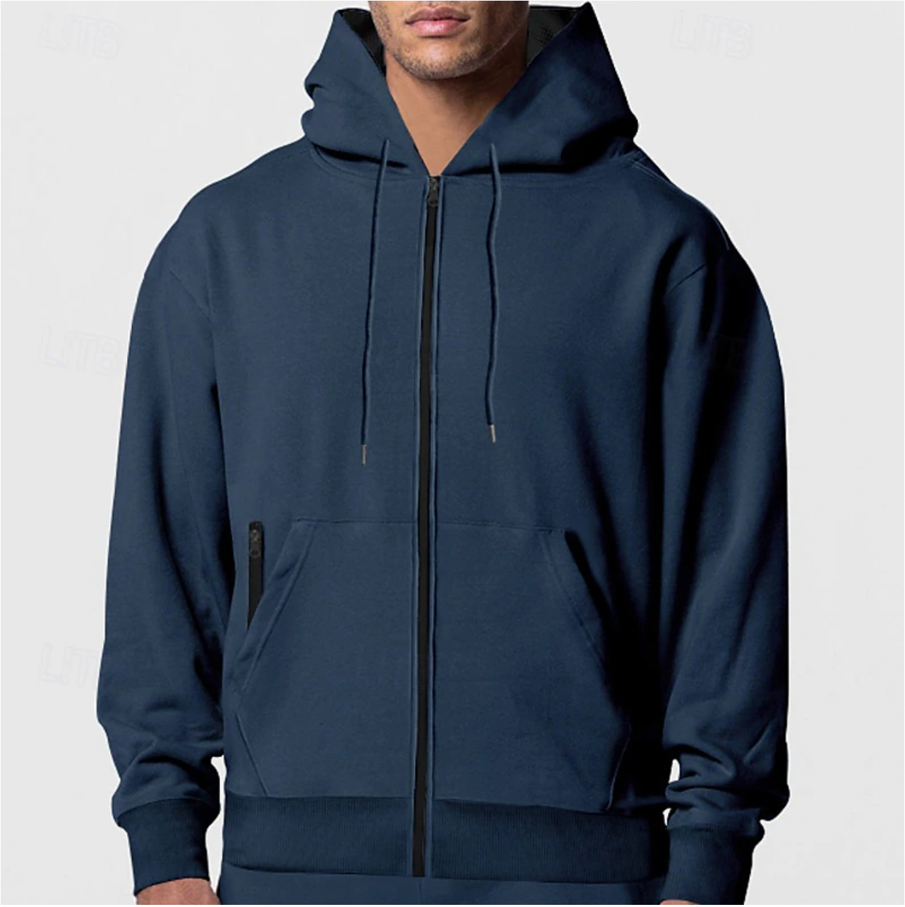 Barnaby - Casual Volledige Rits Fleece Hoodie