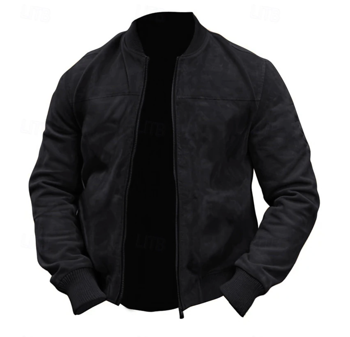 Men's Lightweight Suede Bomber Jacket