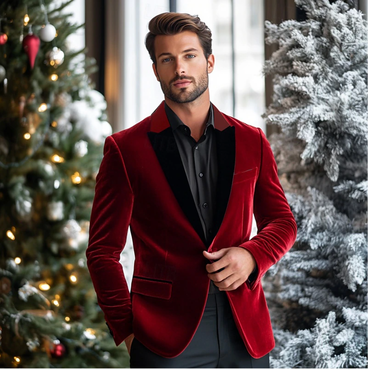 Velvet Men's Blazer – Unique for the Holidays