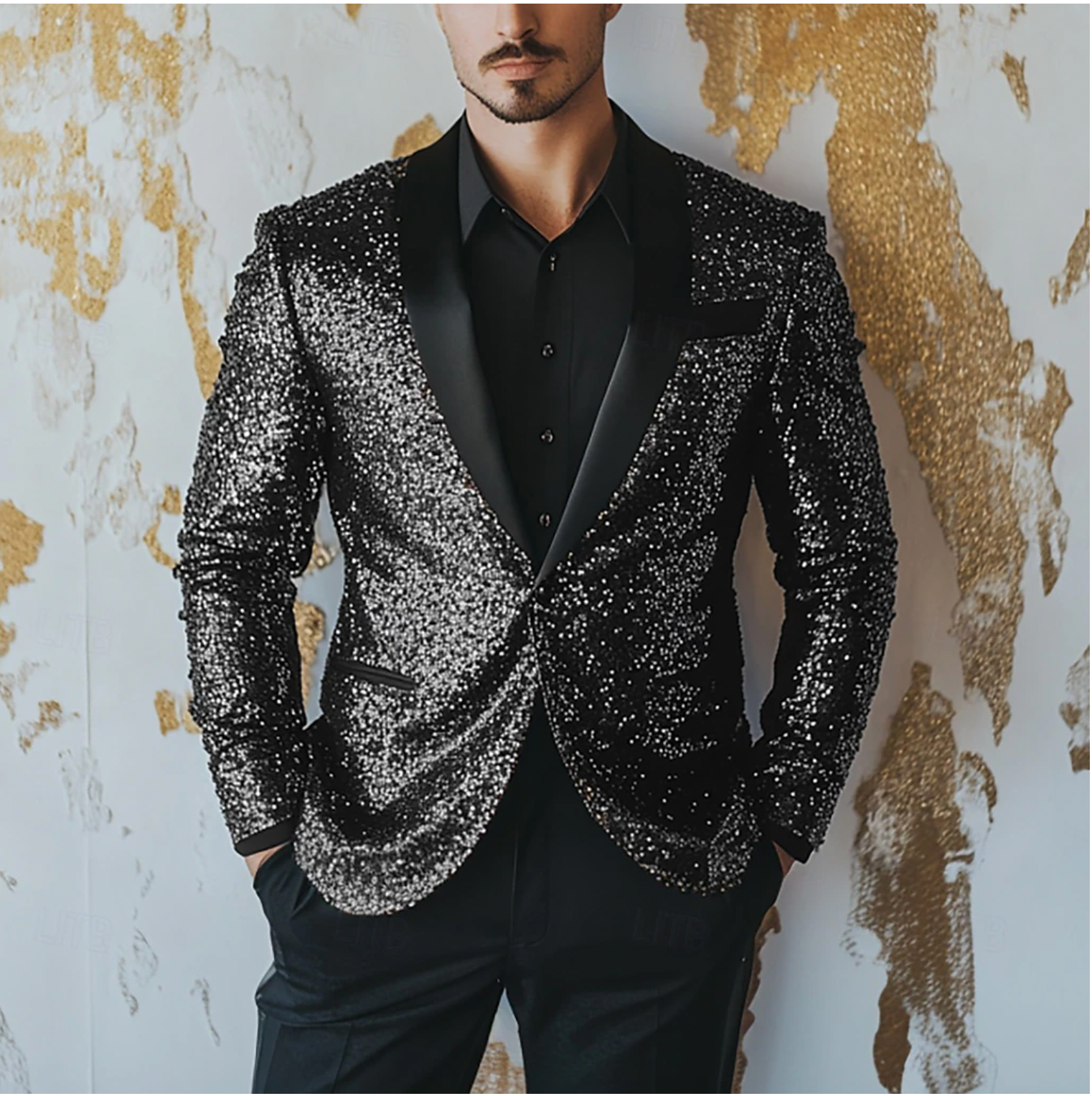 Glitter Men's Blazer – Unique for the Holidays