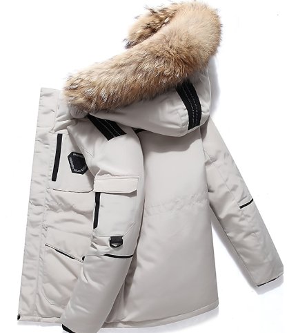 Bryan - Men's Winter Coat with Fur Hood