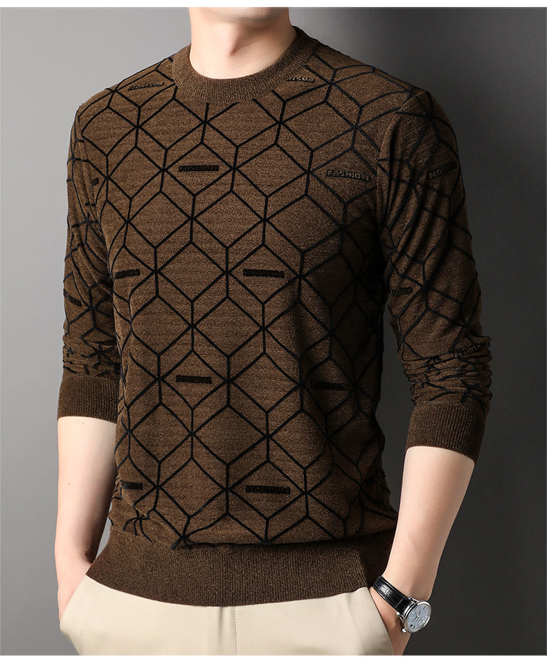 Calix - Geometric Sweater - Chic - Light Cotton - Ideal for Autumn