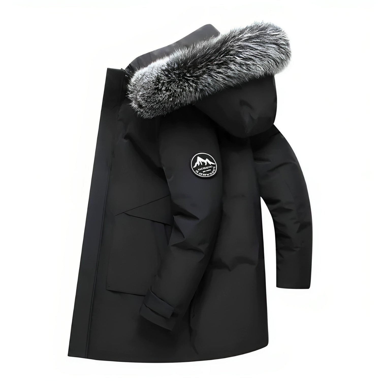 Gabriel - Winter Coat with Hood and Fur Collar