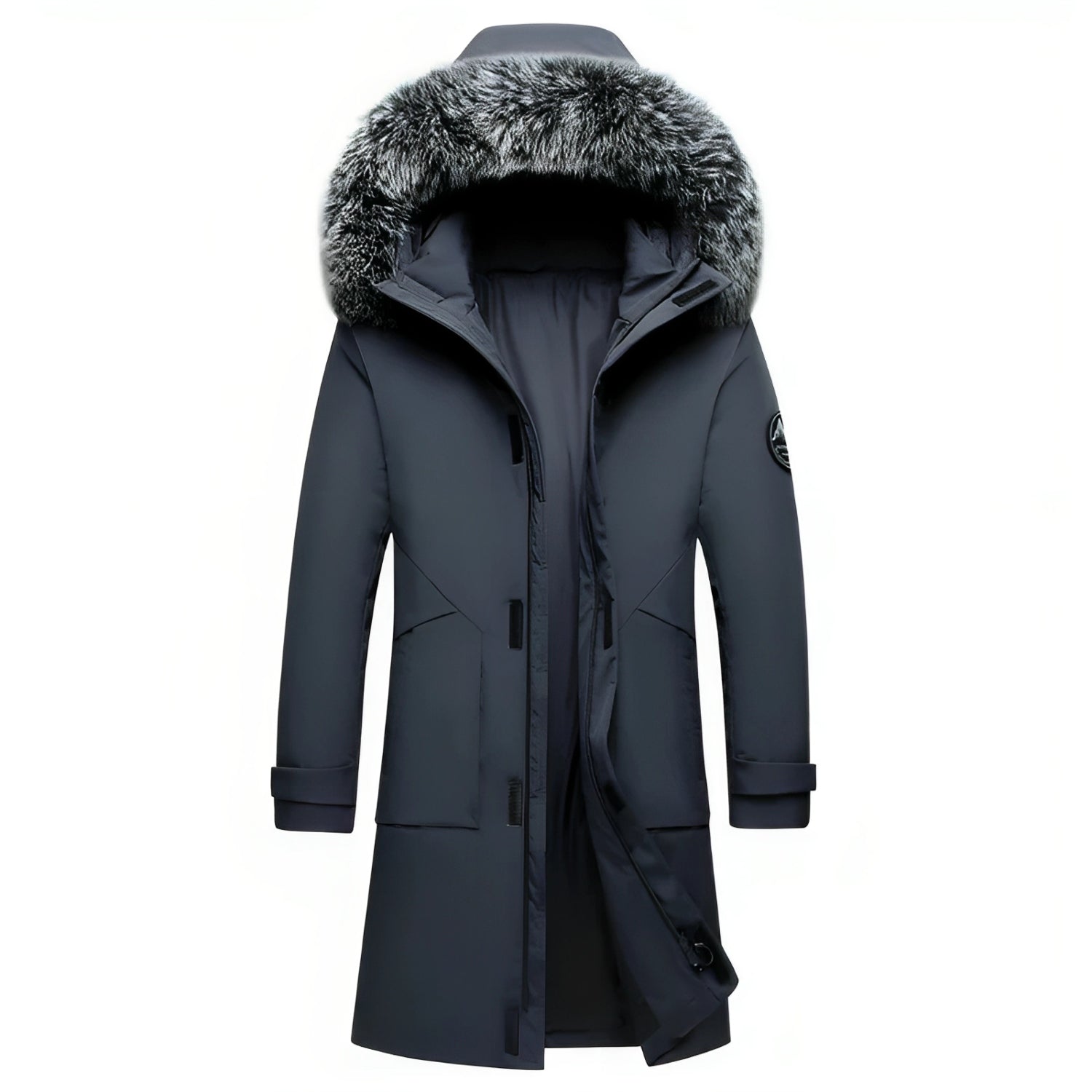 Gabriel - Winter Coat with Hood and Fur Collar