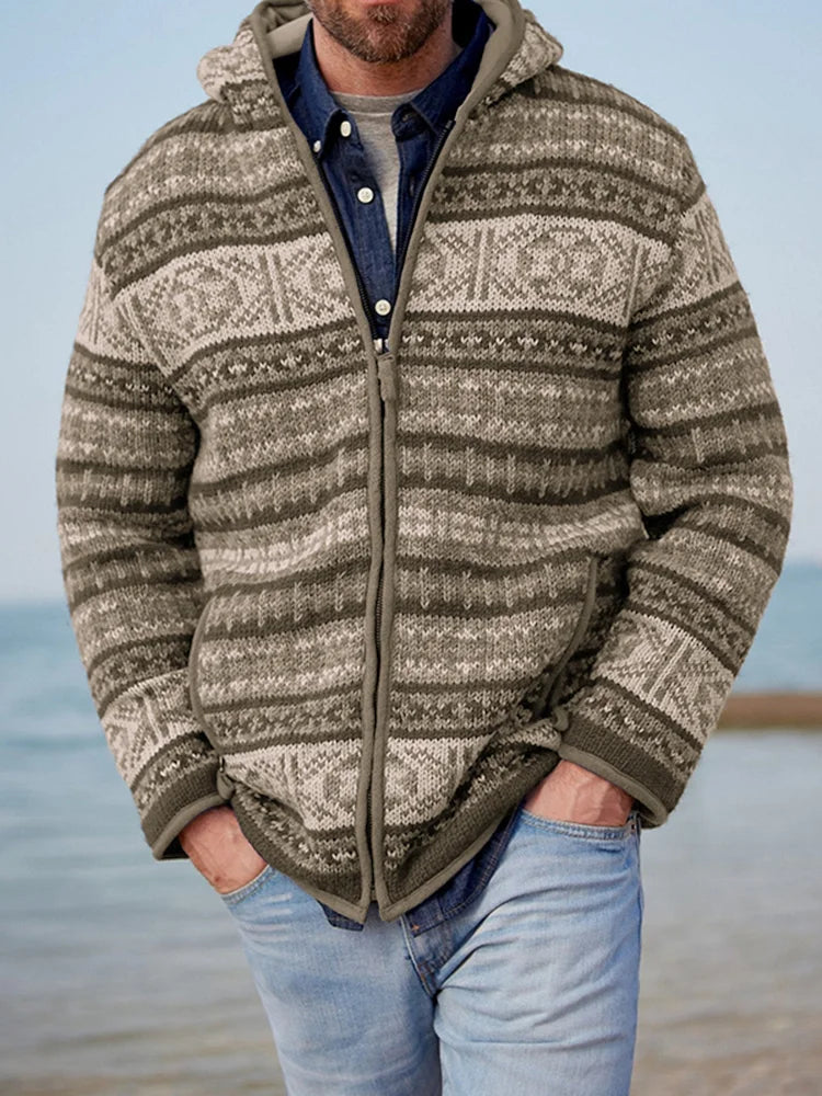 Bjorn - Casual Knitted Full-Zip Sweater