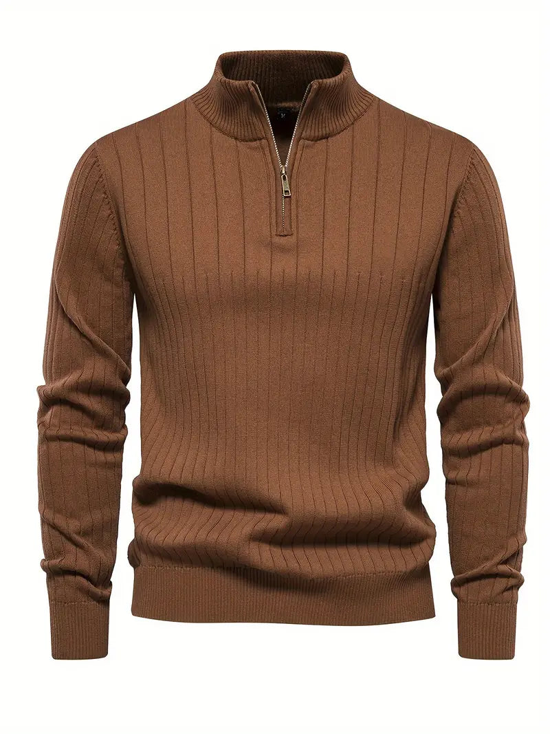 Henry | Men's Sweater with Half Zip