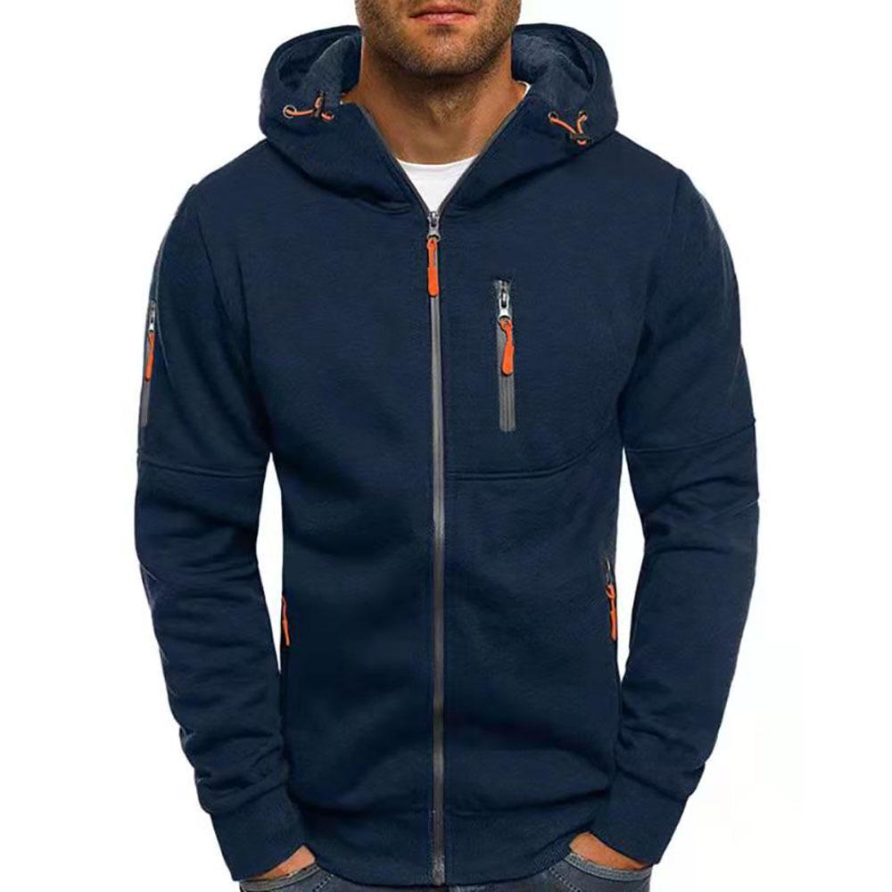 Levi - Men's Sweatshirt with Zip and Hood