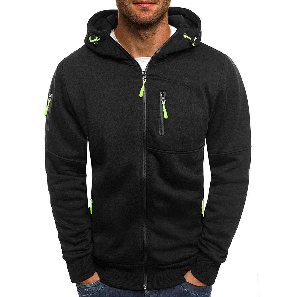 Levi - Men's Sweatshirt with Zip and Hood