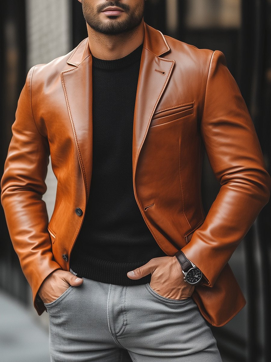 Anthony - Stylish Leather Men's Jacket