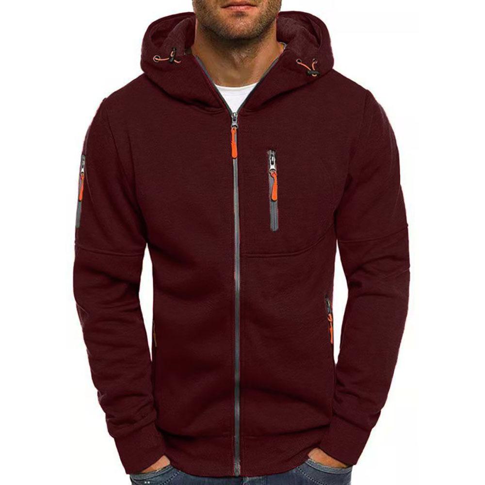 Levi - Men's Sweatshirt with Zip and Hood