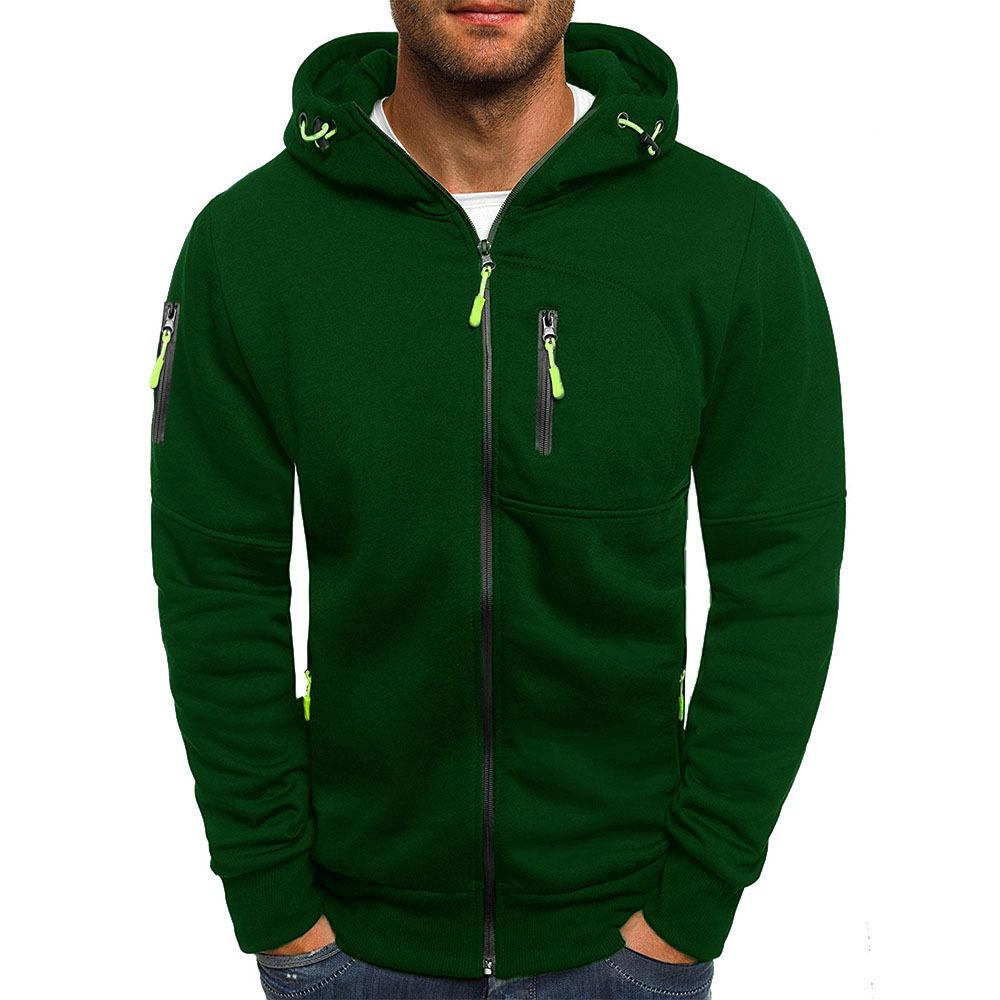 Levi - Men's Sweatshirt with Zip and Hood