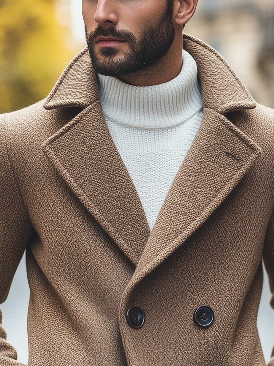 Men's Retro Wool Coat