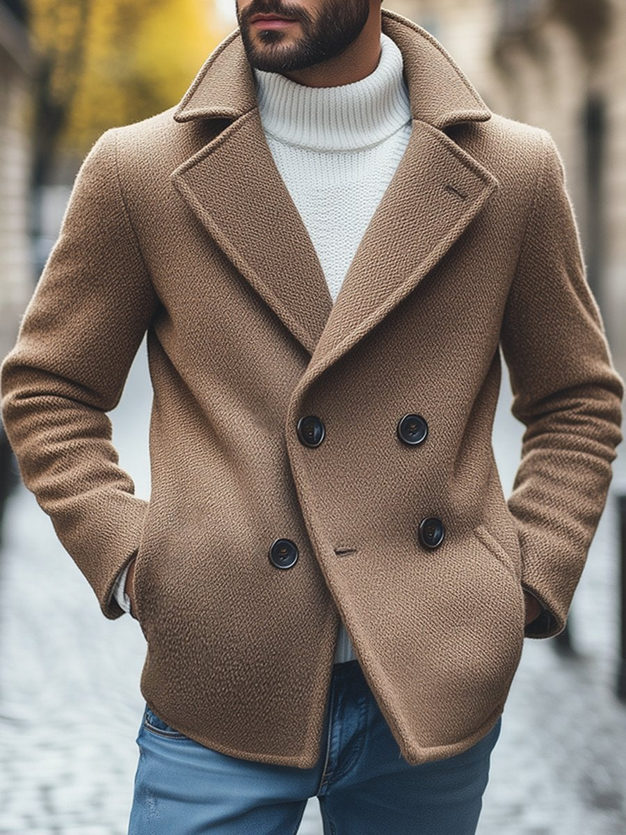 Men's Retro Wool Coat