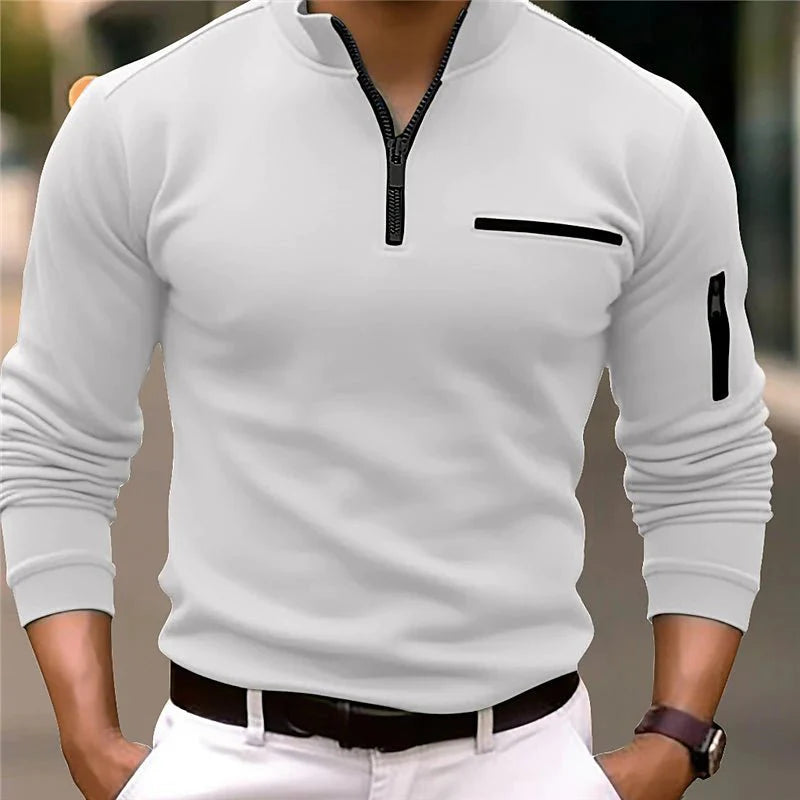 The Taylor Gents | Luxe Quarter-Zip Polo