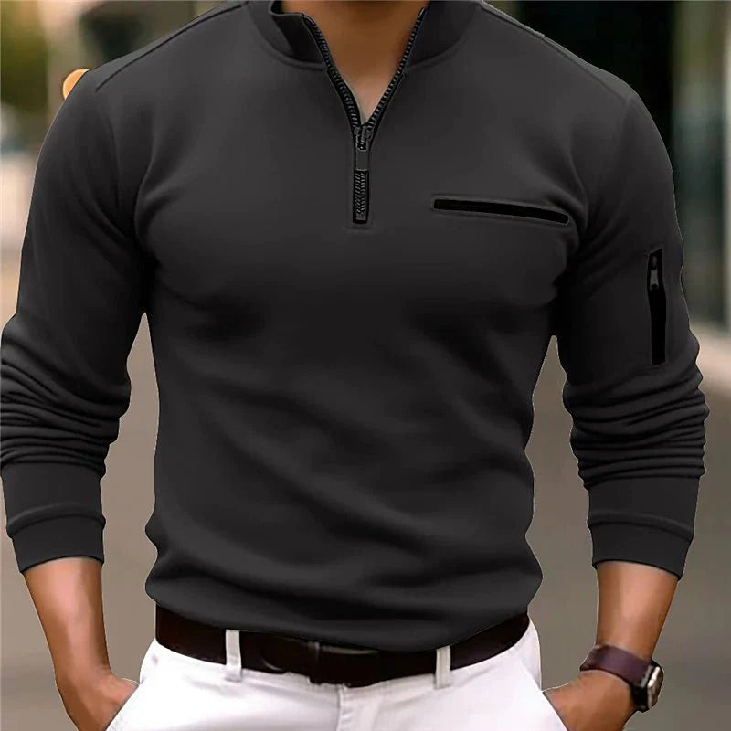 The Taylor Gents | Luxe Quarter-Zip Polo