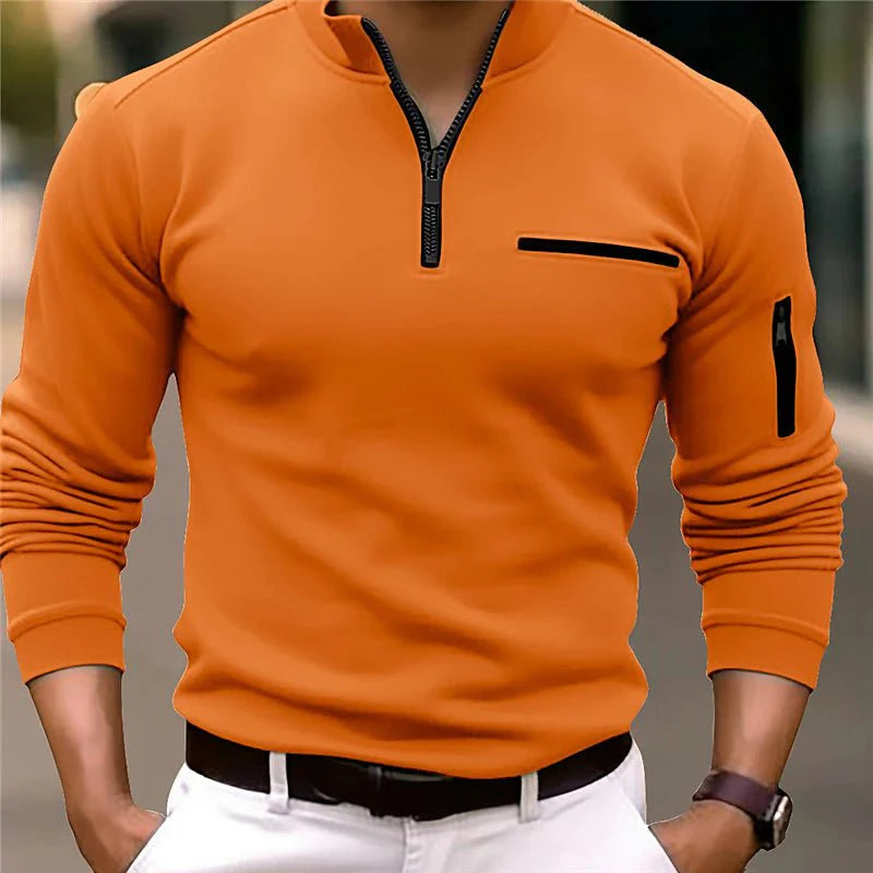 The Taylor Gents | Luxe Quarter-Zip Polo