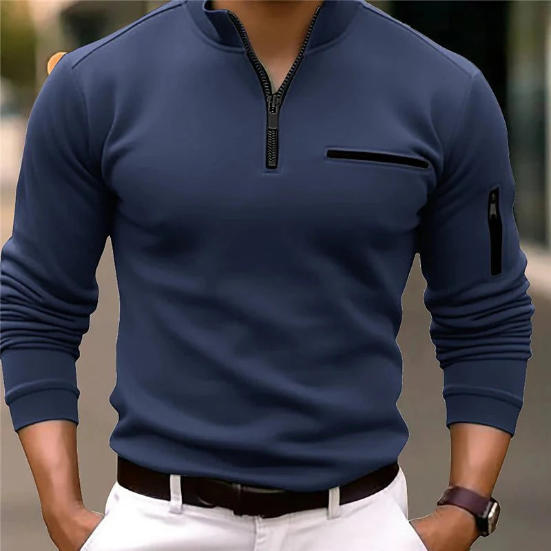 The Taylor Gents | Luxe Quarter-Zip Polo